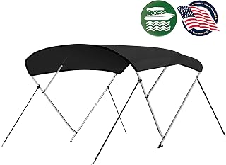 SereneLife Waterproof Boat Bimini Top Cover - 67-72
