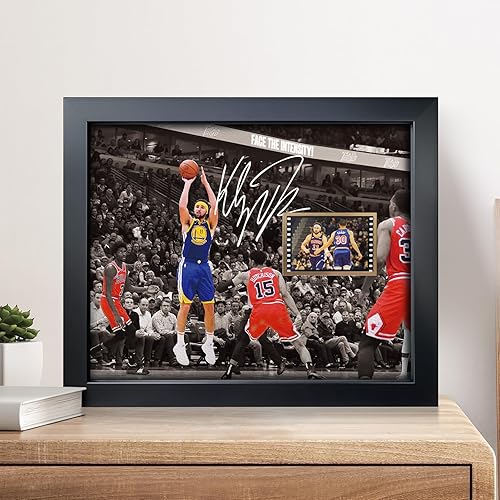Miniatura 2 de sufenvera Firmado Klay Thompson Memorabilia - Colección de pósteres enmarcados con fotos, regalos para los fanáticos del baloncesto Golden State, 10