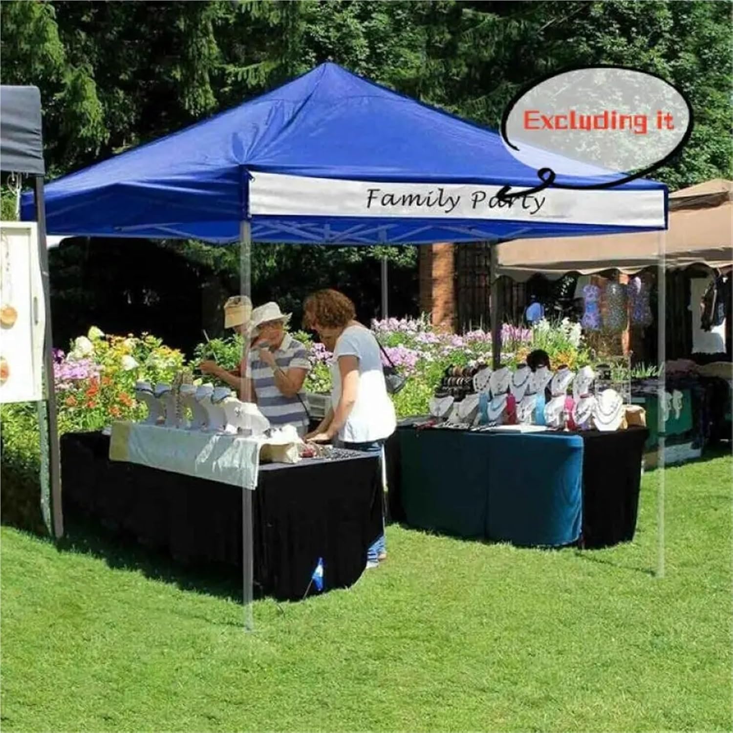 Gazebo Canopy Replacement Replacement Gazebo Canopy Top Cover Sun Protect Oxford Four Corner Tent Roof Garden Parasol Shade Rainproof(Blue 3x3M)