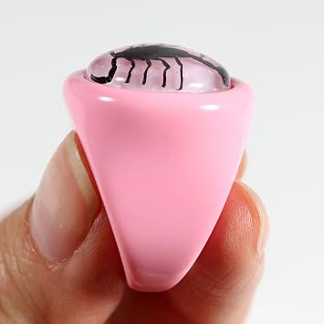 REALBUG Black Scorpion Pink Ring Size 6