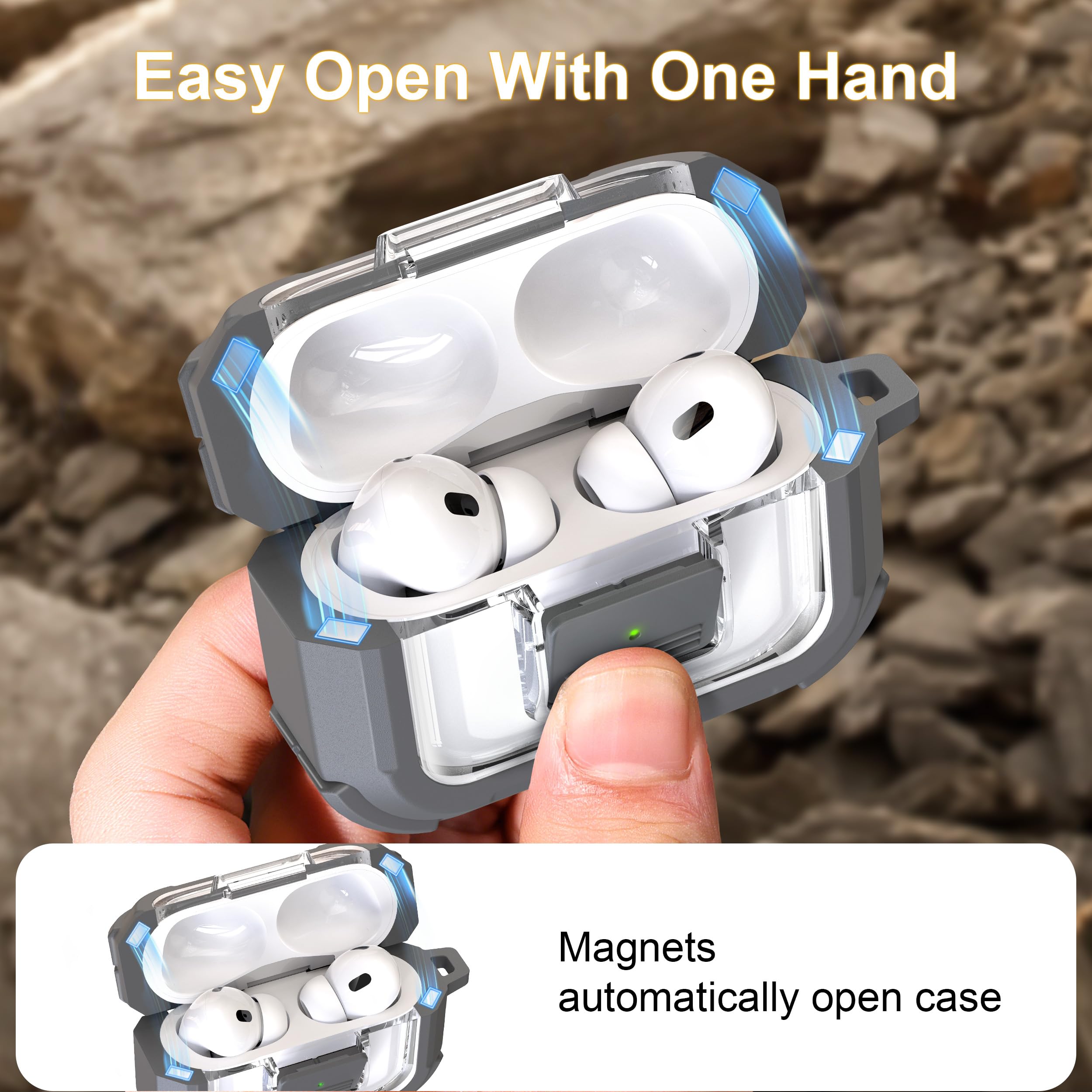 Amazon | RFUNGUANGO AirPods Pro 第2世代/第1世代 対応保護ケース