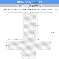 Vista 2 de Ameritex - Funda impermeable y antideslizante para sillón reclinable; cubierta de silla para perros; protector de muebles ideal para mascotas y niños