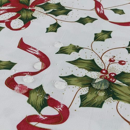 Vista 43 de EHouseHome - Mantel para interior y exterior, resistente al agua, tela de poliéster Babala