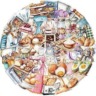 Baking Stickers for Kids & Adults, 50Pcs Transparent Kitchen Stickers for Water Bottles Scrapbook Laptop Journaling, Cute Food Decal for Girls Boys Bulk