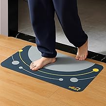 Combo Rubber Door Mats for Home, Kitchen, Entrance and Bathroom Pack of 2 (40x60cm) | Waterproof Multipurpose Anti-Skid and Non-Slip Mate | (Grey Color)