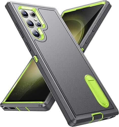 Miniatura 105 de BaHaHoues Funda para Samsung Galaxy S23 Ultra con soporte integrado, a prueba de golpes y caídas de grado militar para Galaxy S23 Ultra 5G