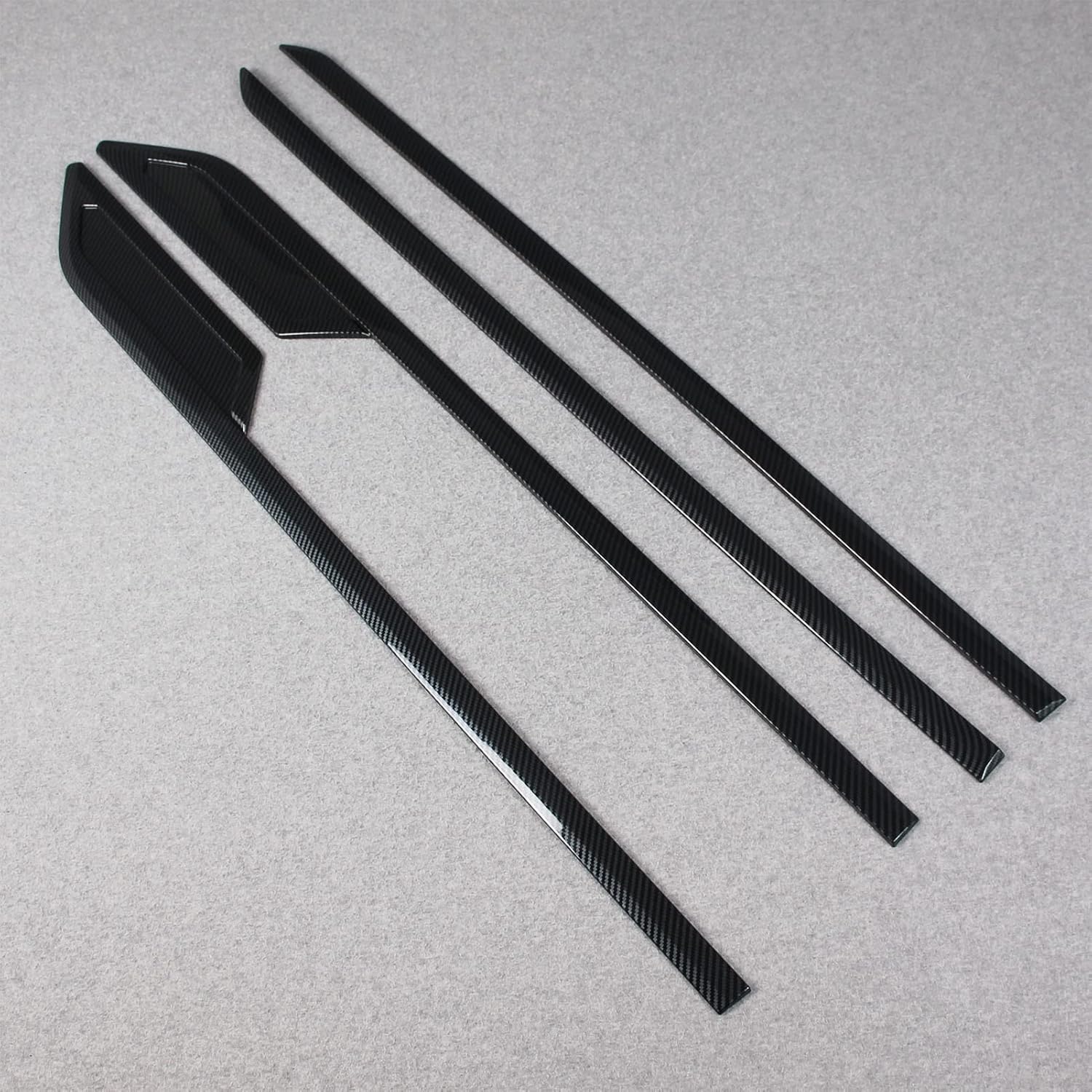 for Toyota Tundra 2022 2023 2024 2025 2026 Body Side Molding Door Guard Cover Trims Carbon Fiber Pattern