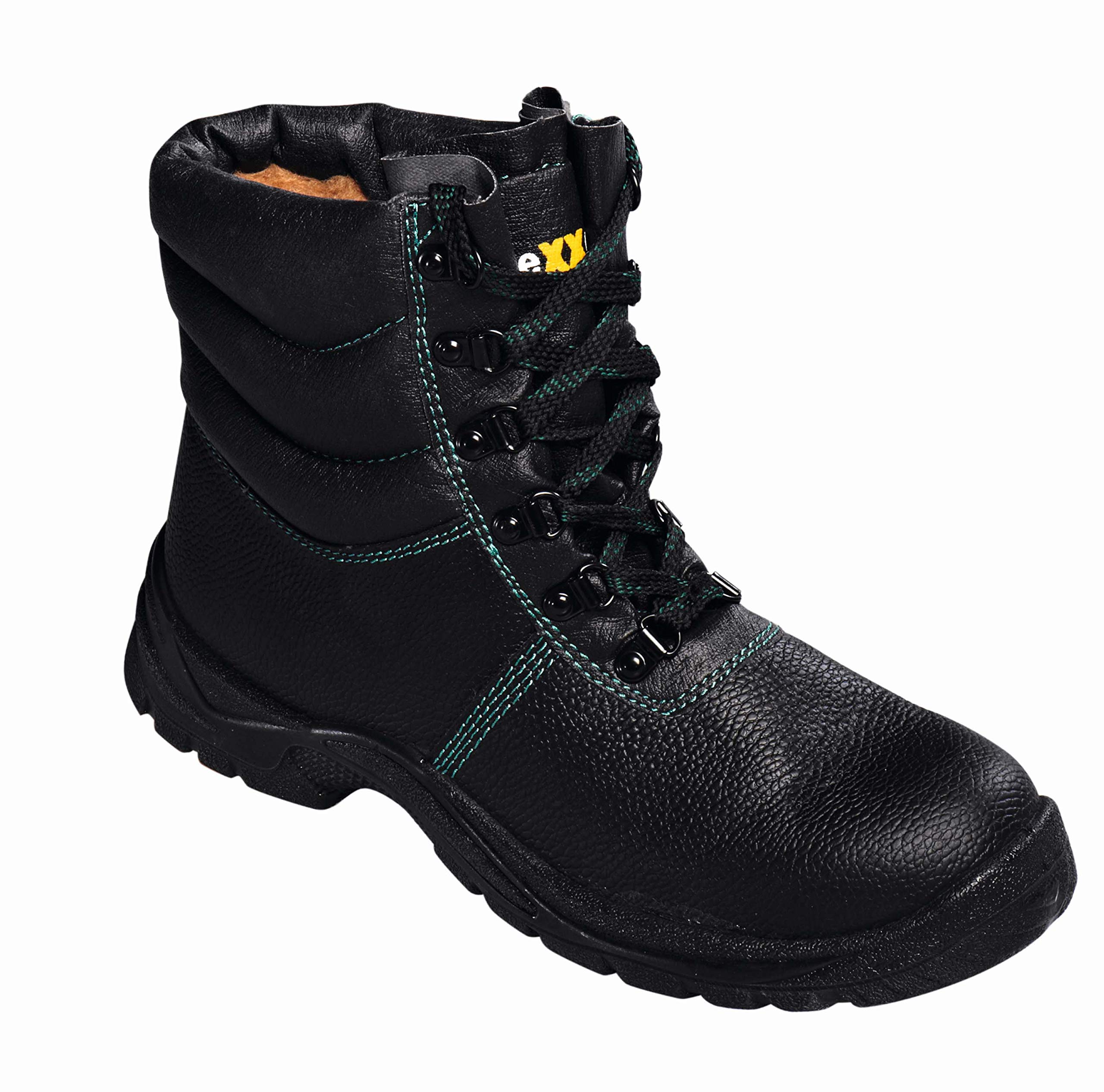 teXXor® S3 buty zimowe sznurowane Ranger, czarne/zielone, rozm. 36