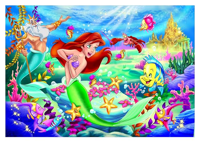Foto 2 de 3 de Lisciani - PUZZLE DISNEY La Sirenita - Puzzle de 35 piezas - Doble cara - Espalda para colorear