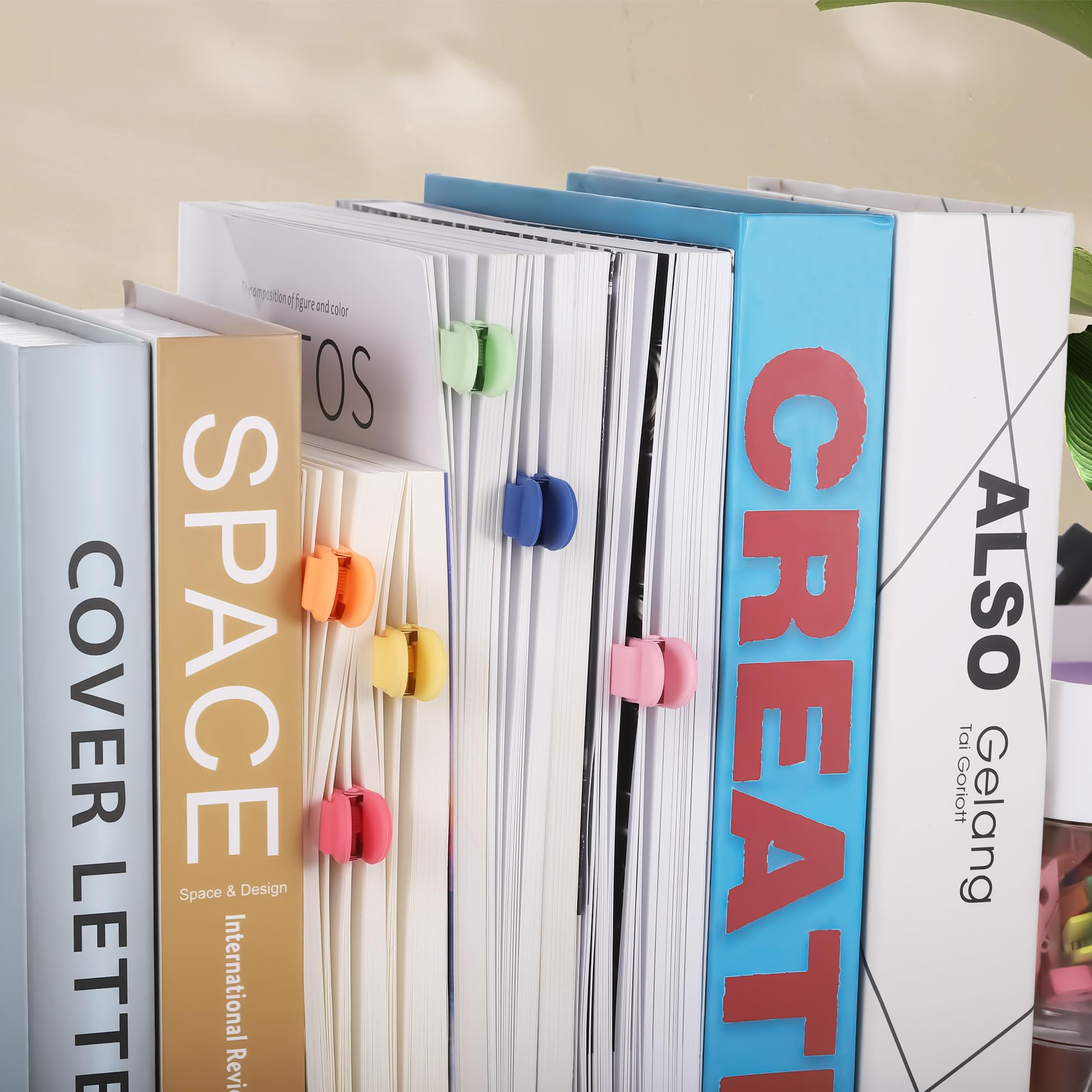 6 Marque-pages Automatiques En Silicone - Pour Livres, Documents | Clip Anti-chute | Idéal Enfants Et Adultes | Cadeau Lecteur - 10
