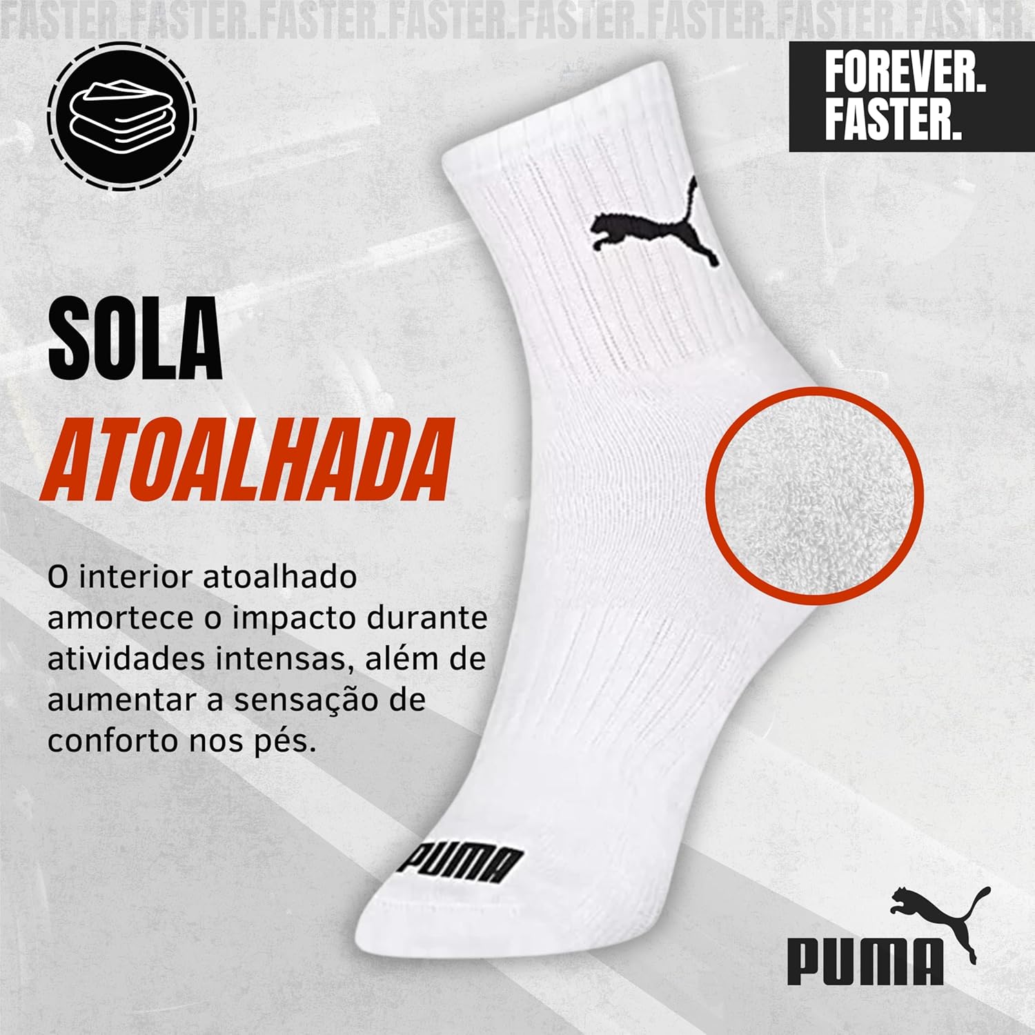 Review Kit 6 Pares Meia Puma: Conforto e Estilo Para Sua Academia! 6 81UI6vCUyoL. AC SL1500