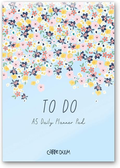 Pukka Pad, Carpe Diem A5 Daily Planner, Ditsy Floral