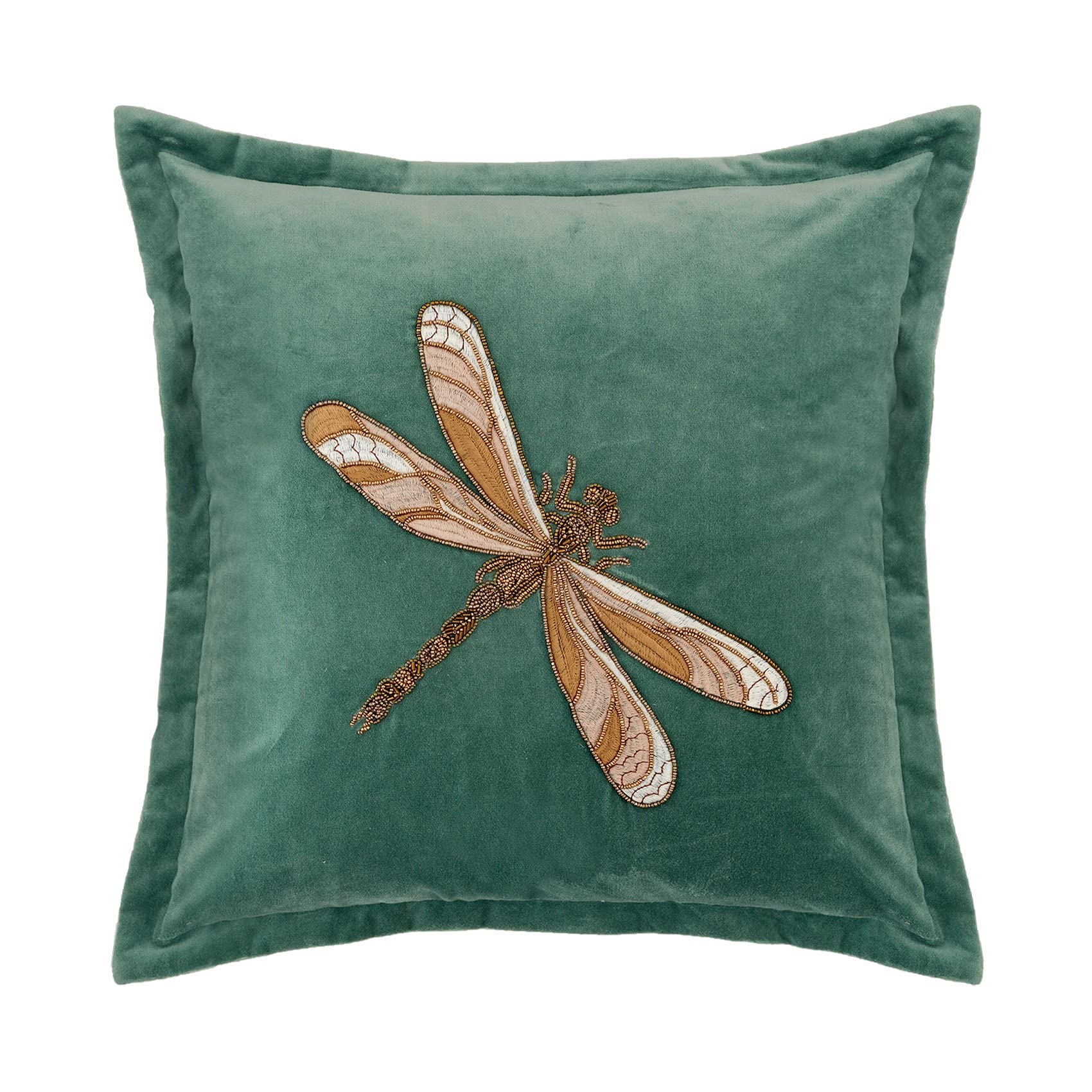 Voyage Maison Aria Velvet Cushion 50 cm x 50 cm Teal