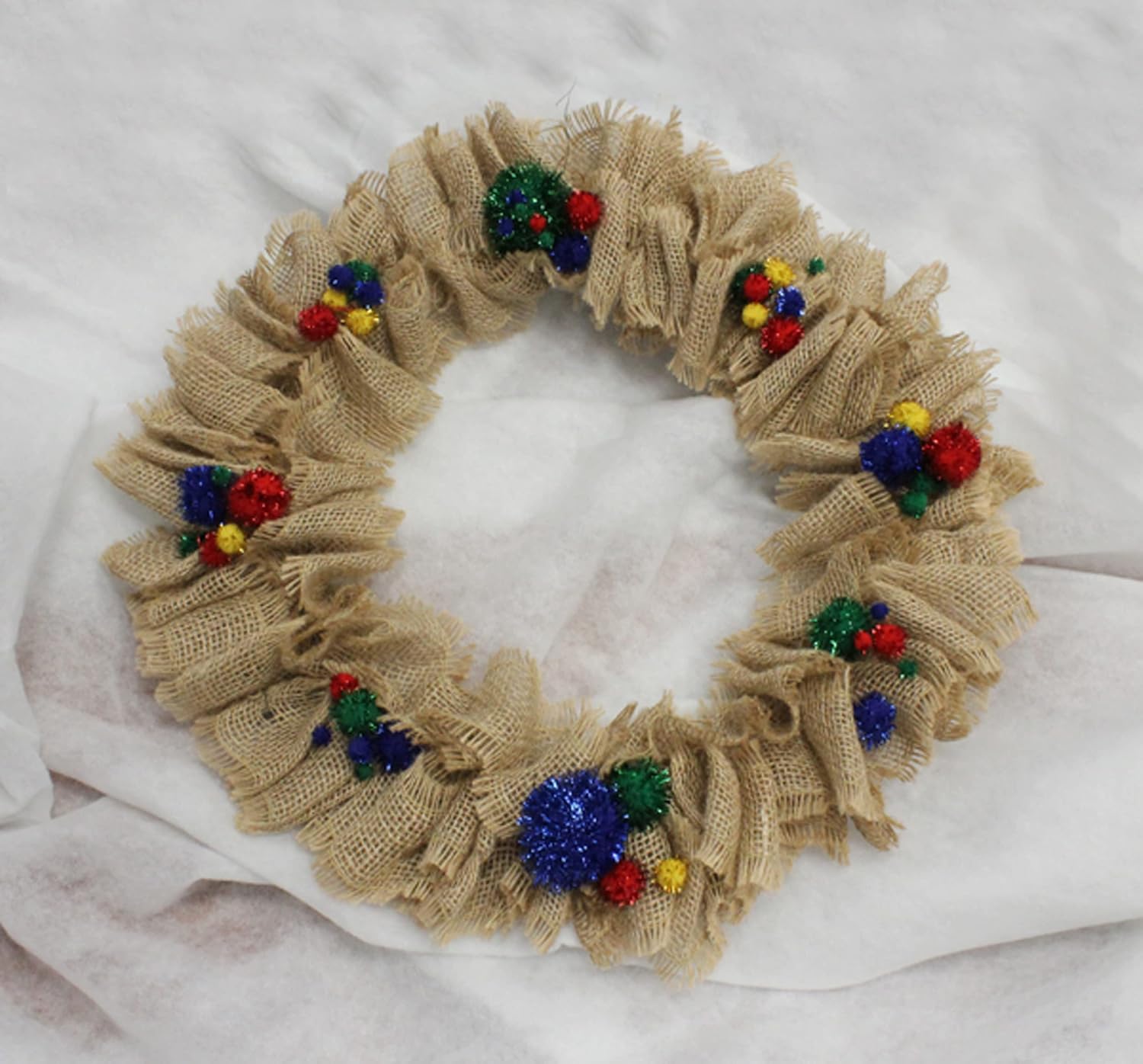 Bright Ideas Glitter Pompoms. Assorted Colours and Sizes, 10mm to 40mm. Pack of 100 (PP) Pompoms for Kids Crafts, Arts & Crafts and for DIY Creative Crafts Decorations. BI8023.