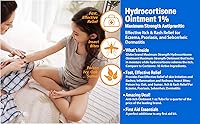 Vista 3 de Globe (4 Pack) Hydrocortisone Maximum Strength Transparent Ointment 1%,1 oz, Anti-Itch Topical Ointment for Redness, Swelling, Itching, Rash