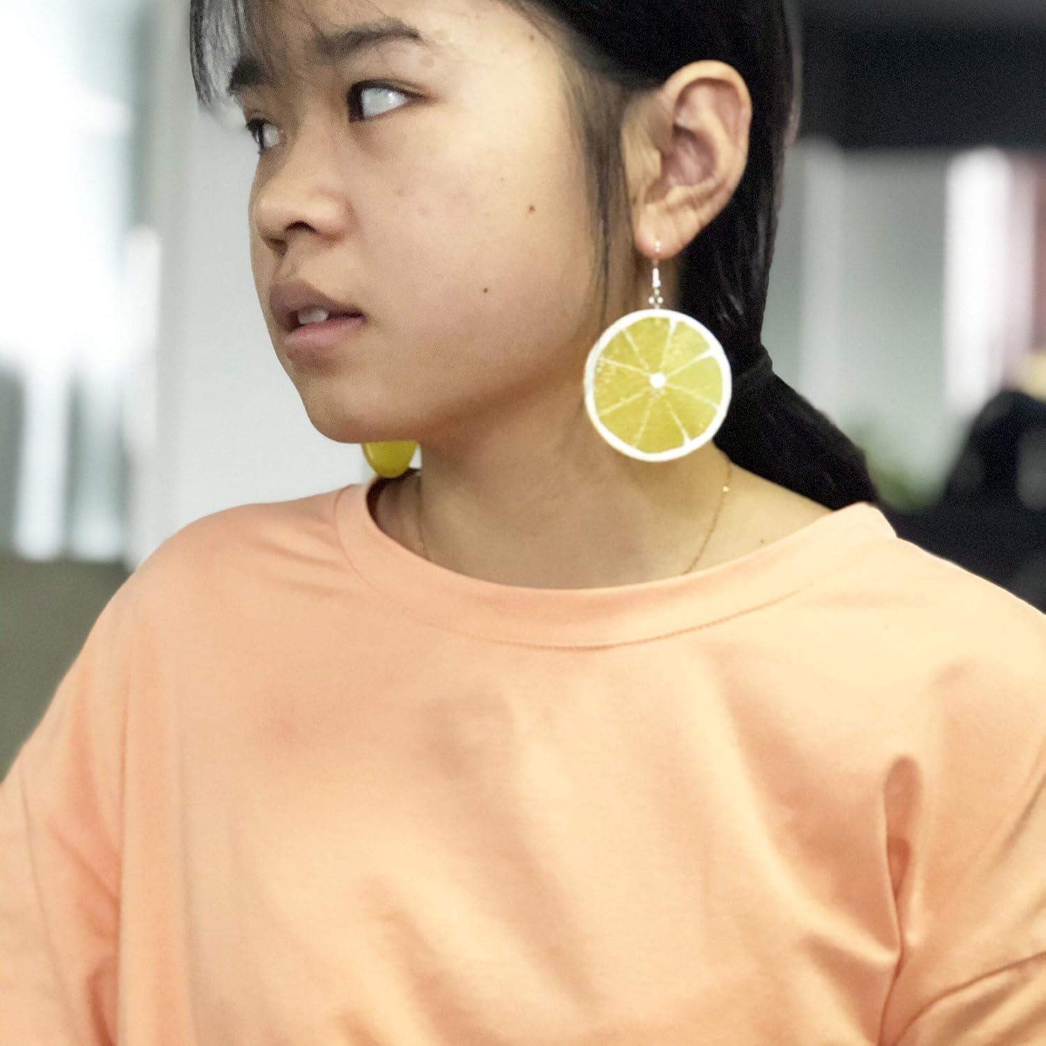 SEIRAA Lemon Drop Earrings Fruit Lover Gift Acrylic Earrings Summer Gift Lemon Jewelry Fashion Jewelry For Women Lady - Image 7