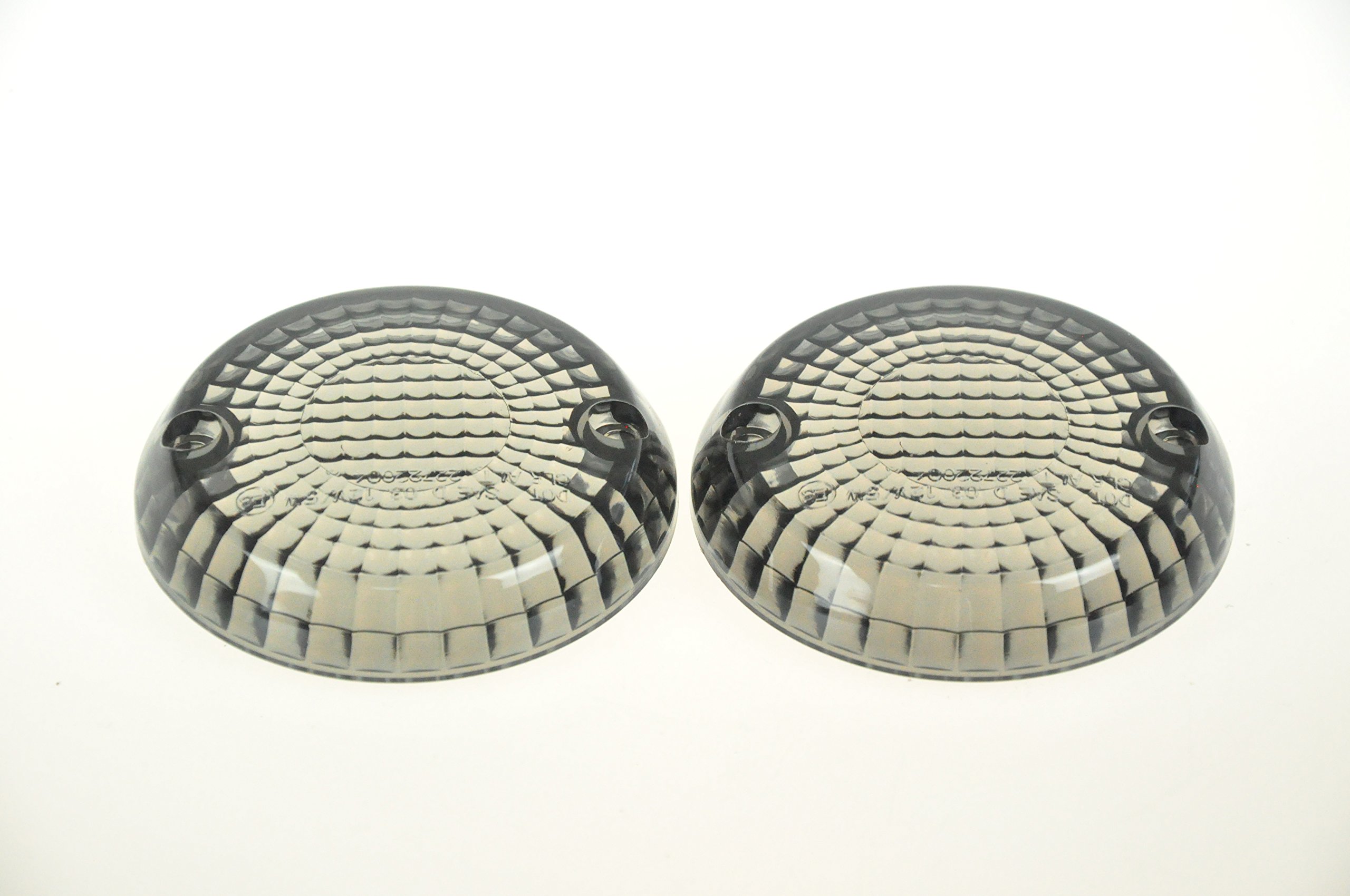 Motorcycle Front turn signal "smoked lens" FOR KAWASAK All Cruiser Except: Vulcan VN2000, 1600 Classic, 05 Nomad