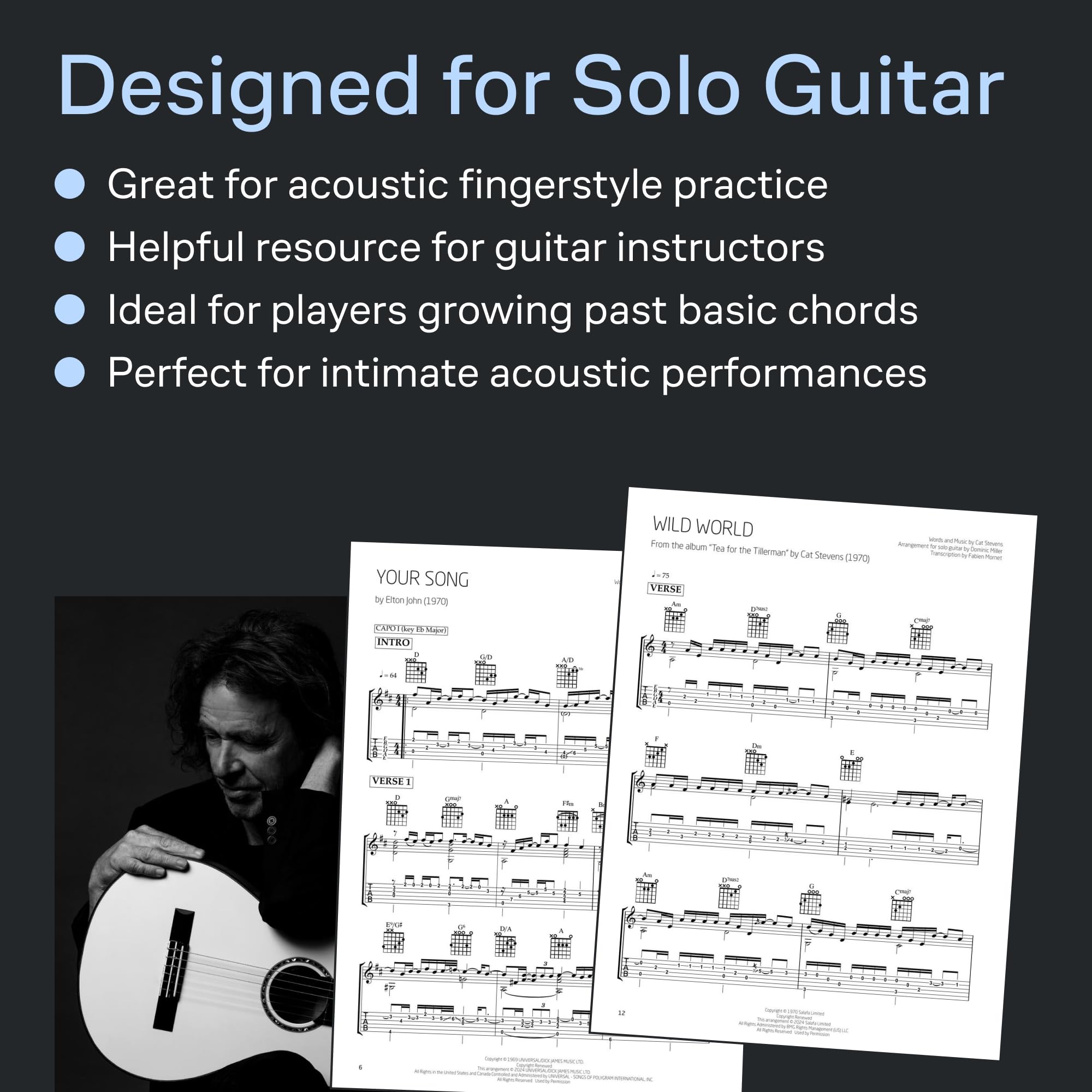 Song Classics for Solo Guitar - Arranged by Dominic Miller