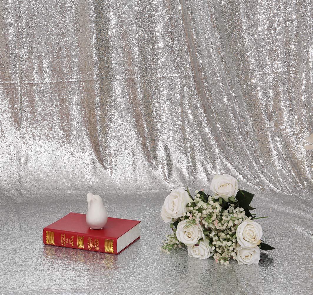 Sequin Backdrop 183x243cm Iridescent Shinny Sequin Photography Backdrop Party Prom Wedding Youtobe Banquet Photo Background (6x8 feet) — view 56