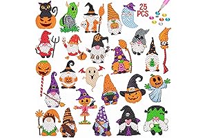 Junrife Halloween Diamond Craft Kits Stickers for Kids