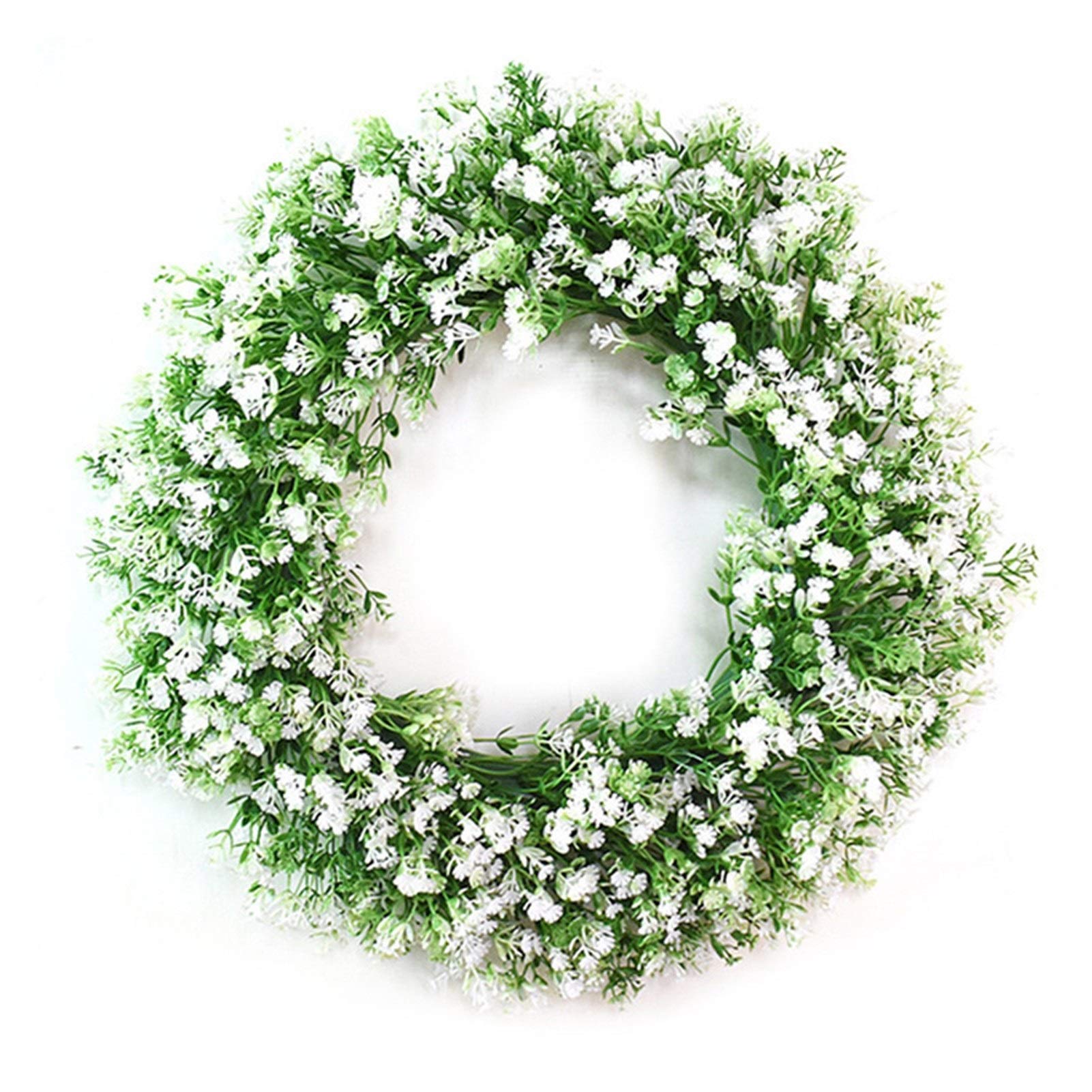 Feuilles vertes artificielles en guirlande de Noël 56cm pour décorer sans entretien