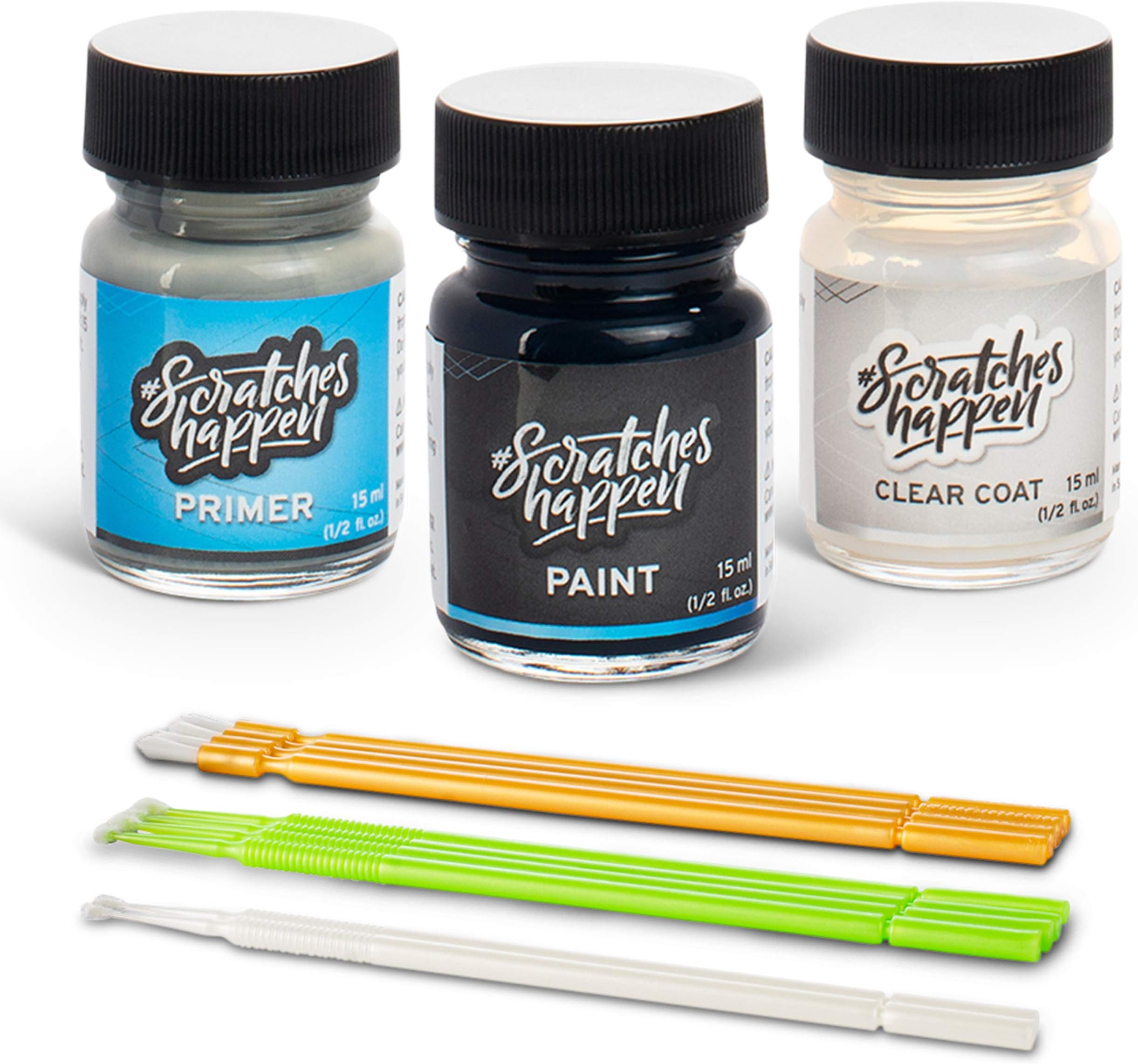 ScratchesHappen Exact-Match Touch Up Paint Kit Compatible with Lamborghini Blue Eleos (K6K6/LX5J) - Preferred