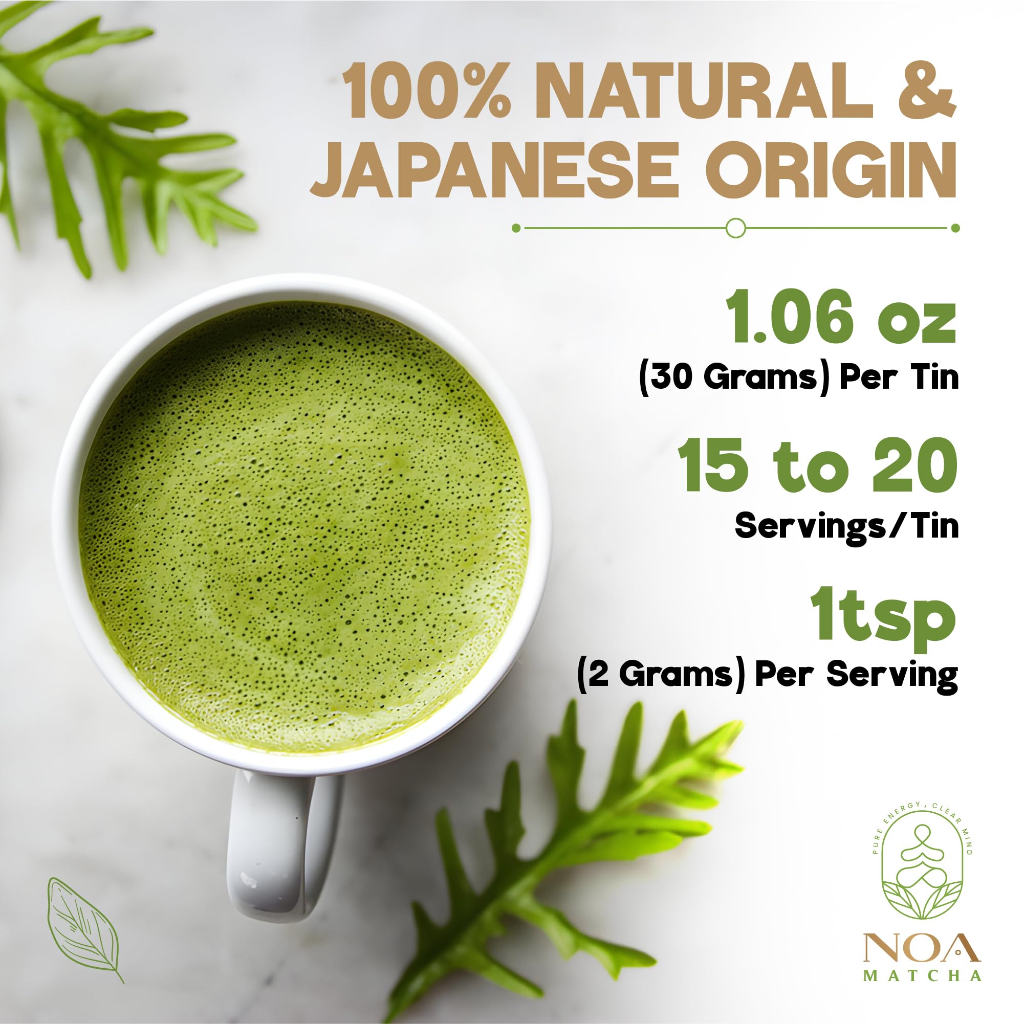 NOA Matcha Ceremonial Grade Single Origin Matcha — view 4