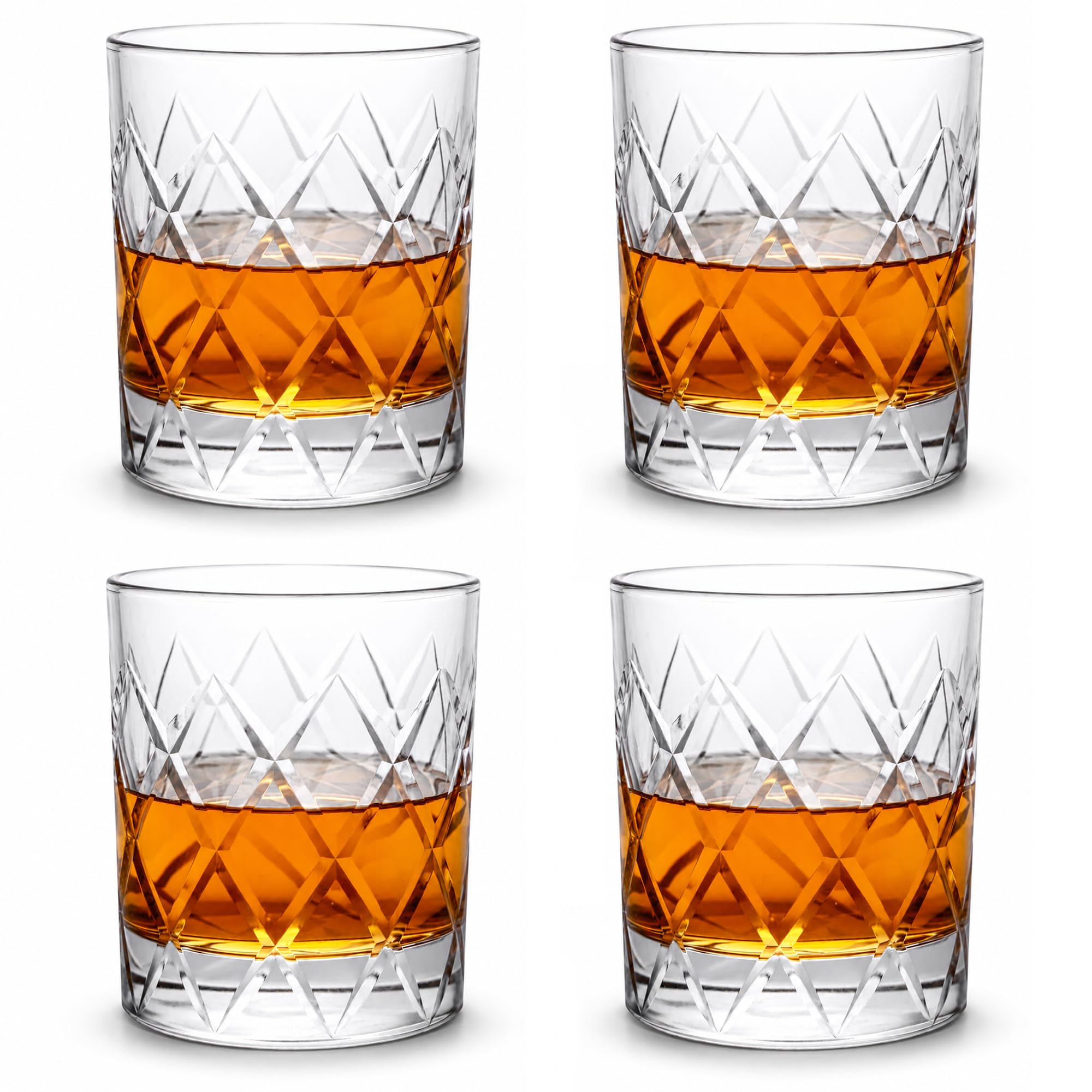 Verres à whisky Homestia pour des soirées cocktails et apéritifs élégants en lot de 4