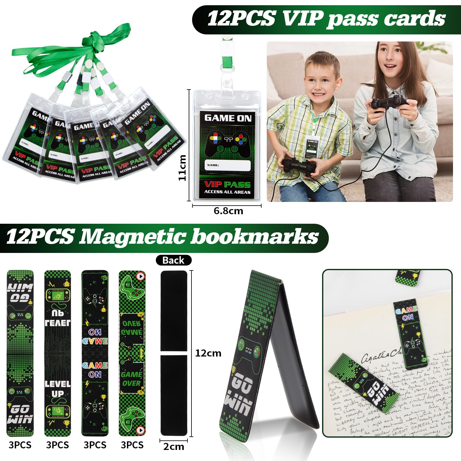 126 Pièces Jeu Vidéo Cadeau Anniversaire Garcon, Jeu Vidéo Party Jouet