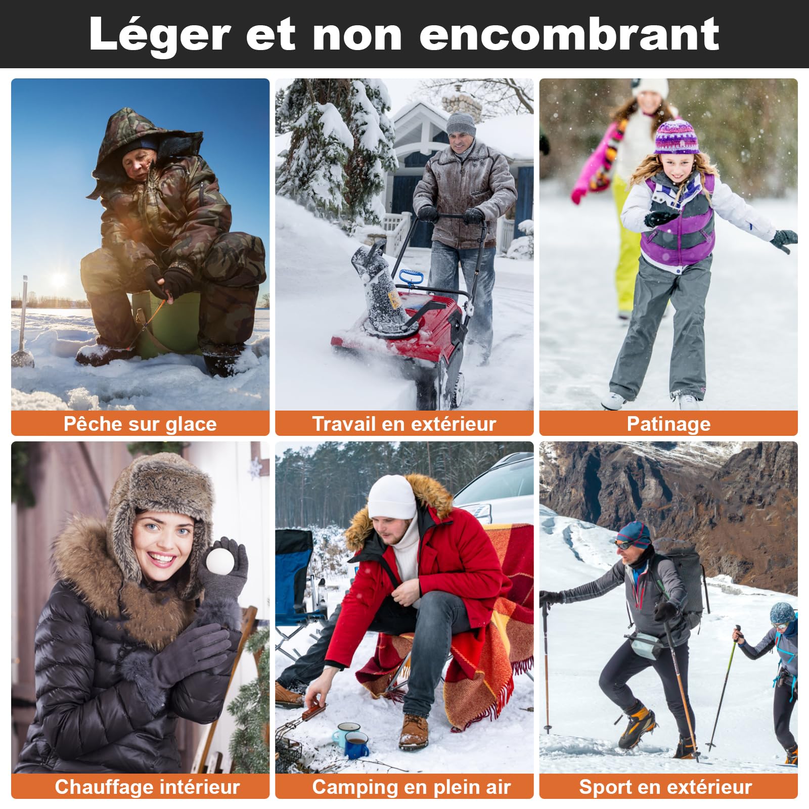 Gilet chauffant, veste chauffante avec batterie externe, gilet chauffant intelligent à double contrôle, gilet chauffant d'extérieur et d'hiver