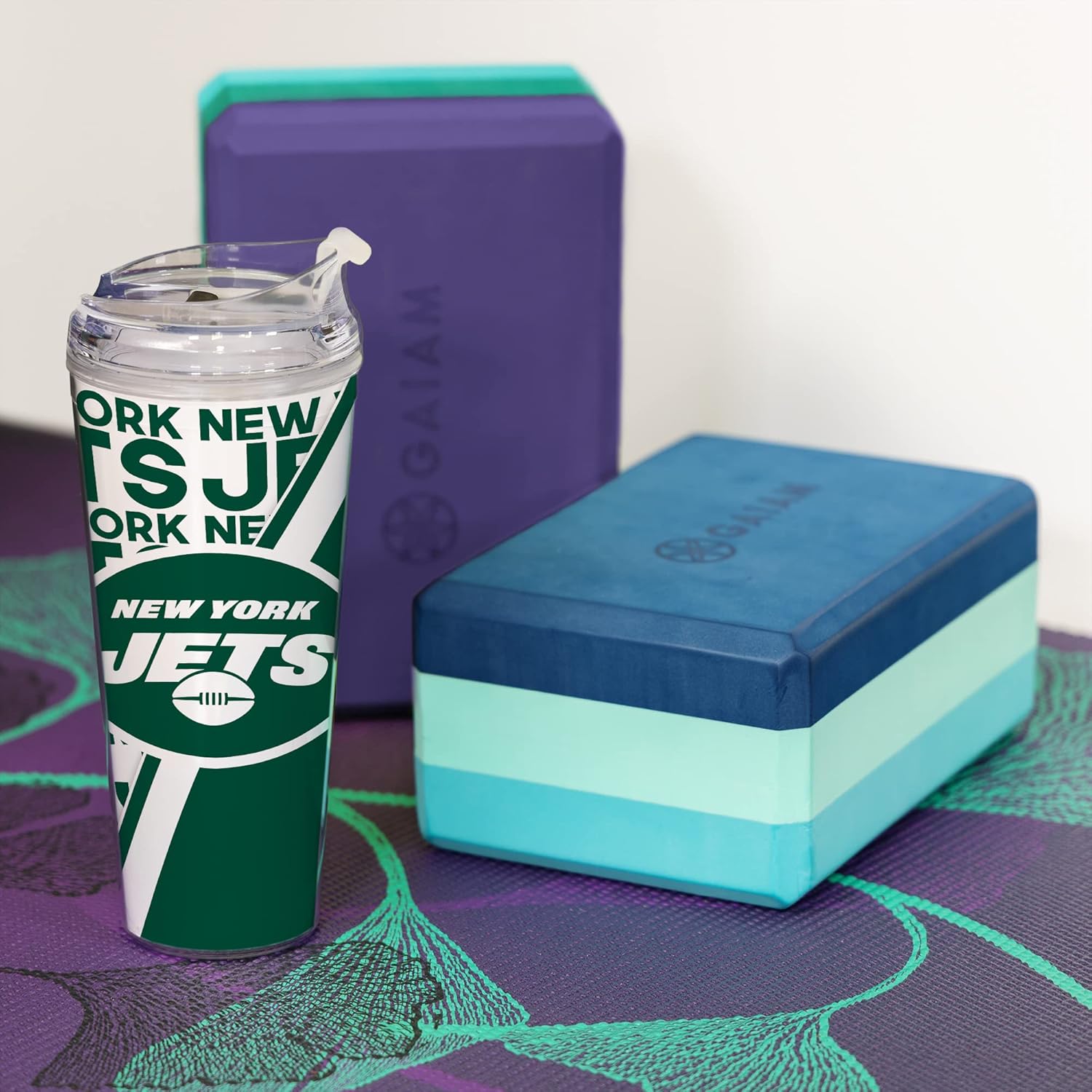 NFL Football 24oz Acrylic Tumbler with Hinged Lid, Officially Licensed Double Wall Tumbler for NFL Fans - Image 3