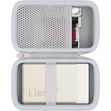 khanka Case for Liene Pearl N200 Pro Portable Photo Printer,White | Travel-Ready Portable Storage,Hand Strap Portability,Hard Travel Carrying Case for Liene Pearl N200 Pro Printer & Cartridges
