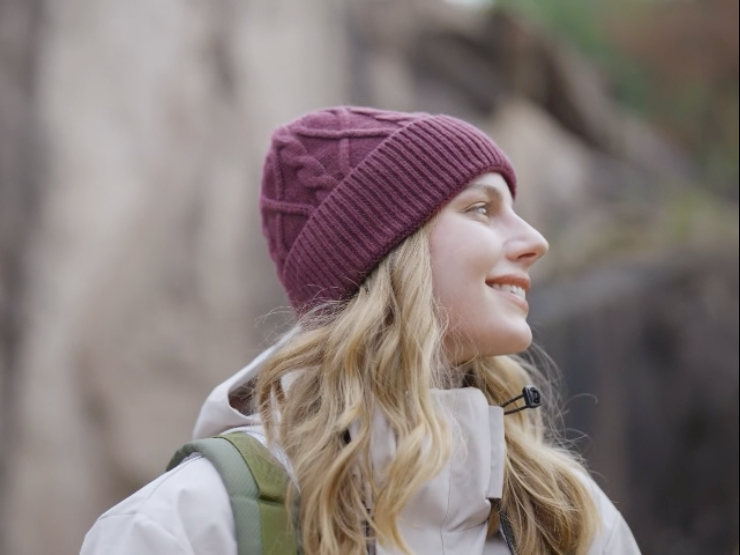 Gorro de lana merino para hombres y mujeres, unisex miniatura 5