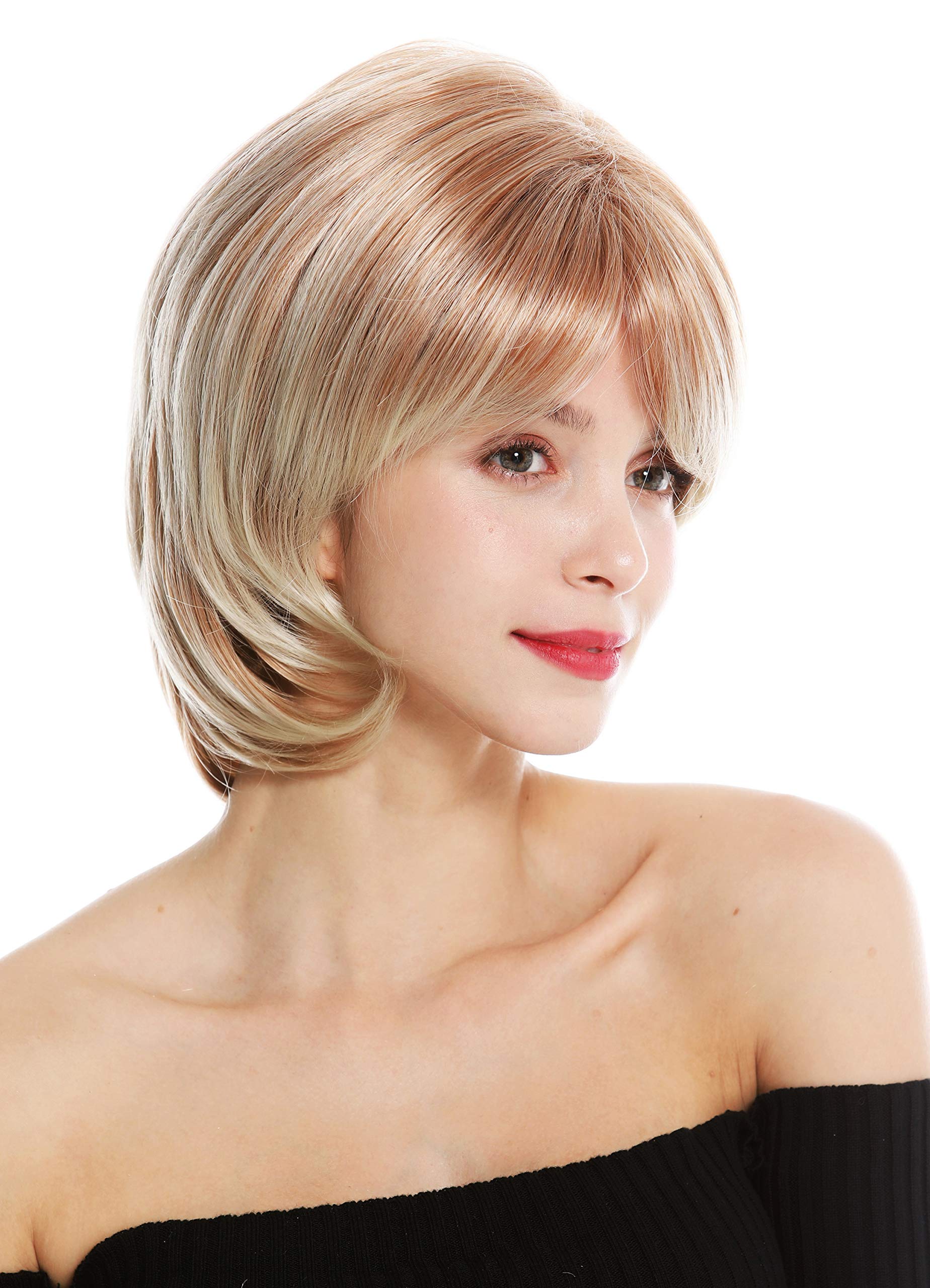 WIG ME UP - 720-C-27T88 women's quality wig short parting parted blonde highlighted, Blond mix (27T88), Länge: ca. 30 cm