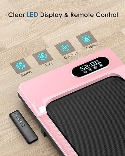 Miniatura 3 de Bigzzia Caminadora portátil 2 en 1, mini caminadora pequeña de 2.5 HP para oficina, hogar, silenciosa y ligera, sin instalación, capacidad de 320