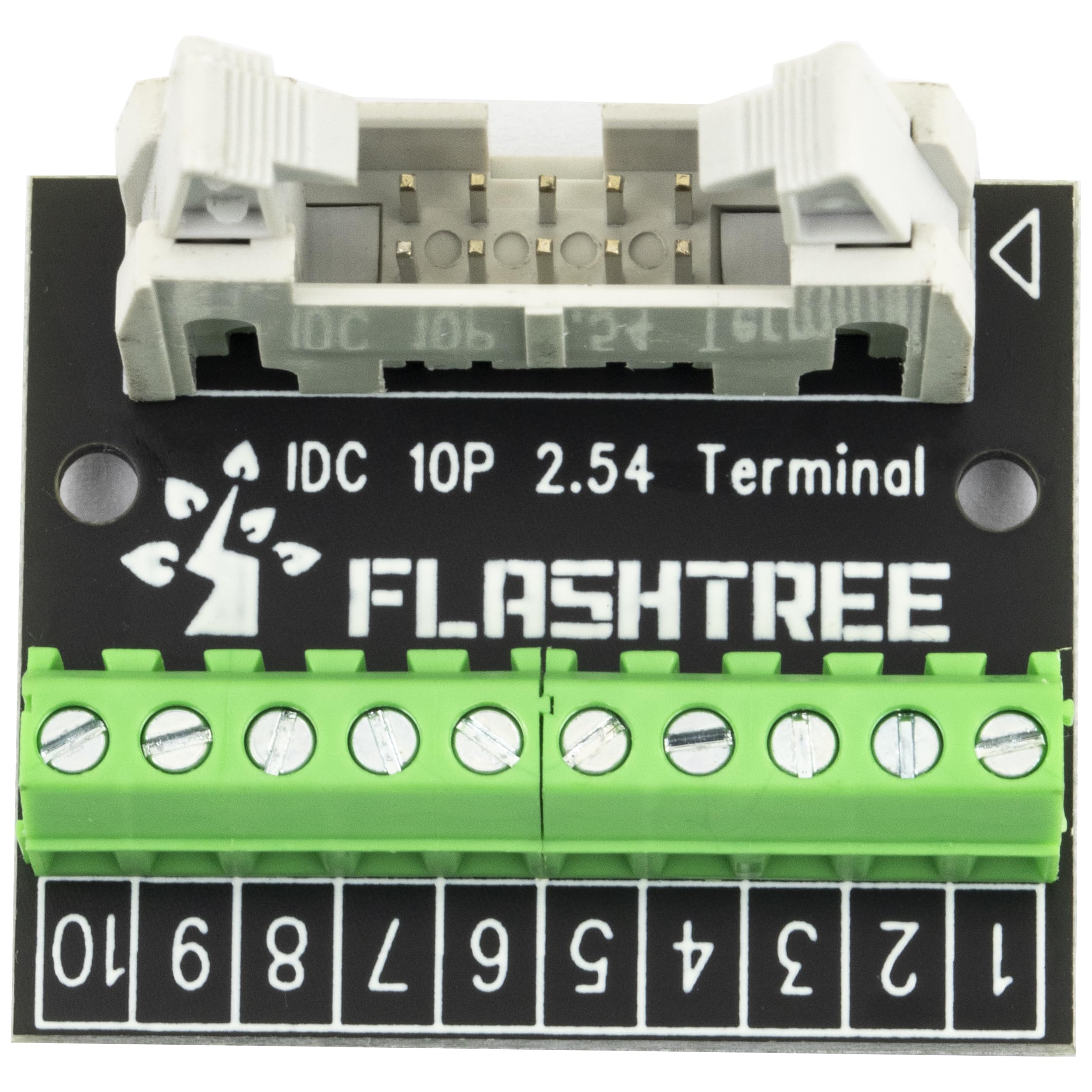 2pcs IDC Terminal Breakout Board - 10-Pin 2.54mm To 3.81mm Terminal Expansion Connector