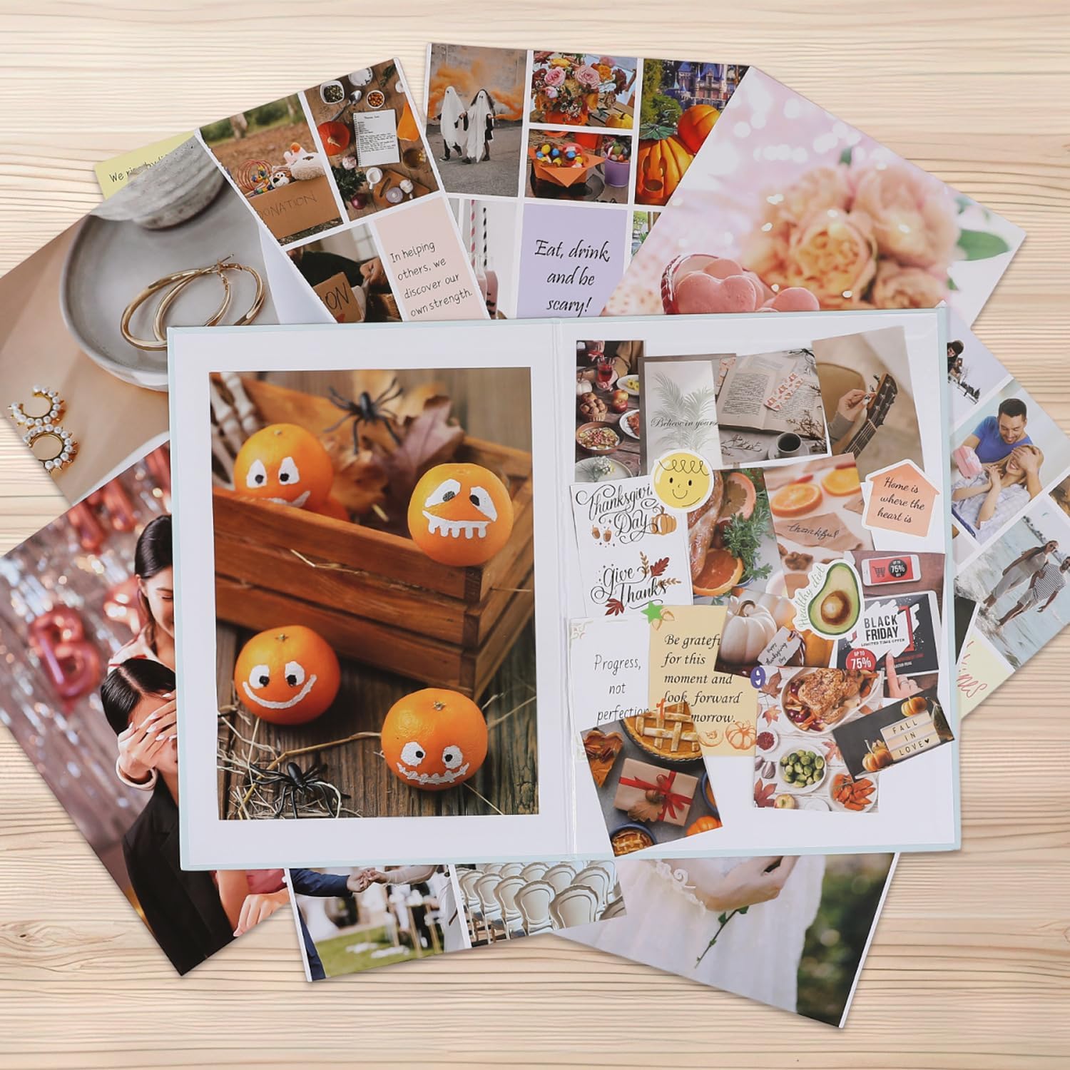 Vision Board Book Scrapbook : 1400+ Vision Board Supplies, Letter/Number Stickers & Inspirational Magazine Photos for Women – Complete Art Kit for Adults, Ideal for Vision Board Party & Manifestation