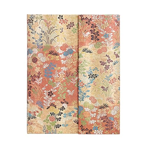 Paperblanks | Kara-ori | Japanese Kimono | Hardcover | Ultra | Lined | Wrap Closure | 144 Pg | 120 GSM