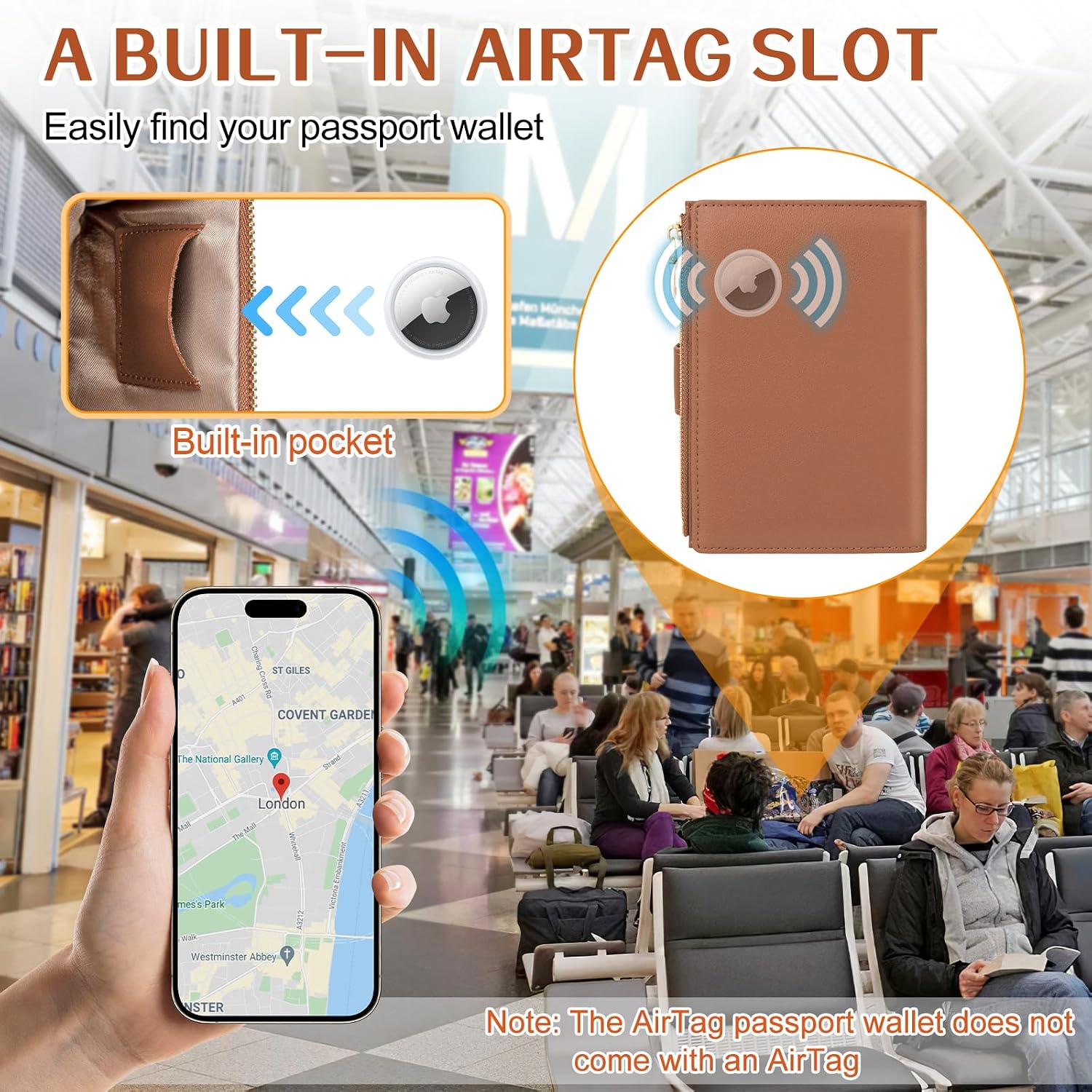 Passport Holder for Travel RFID Blocking Passport Wallet Cover