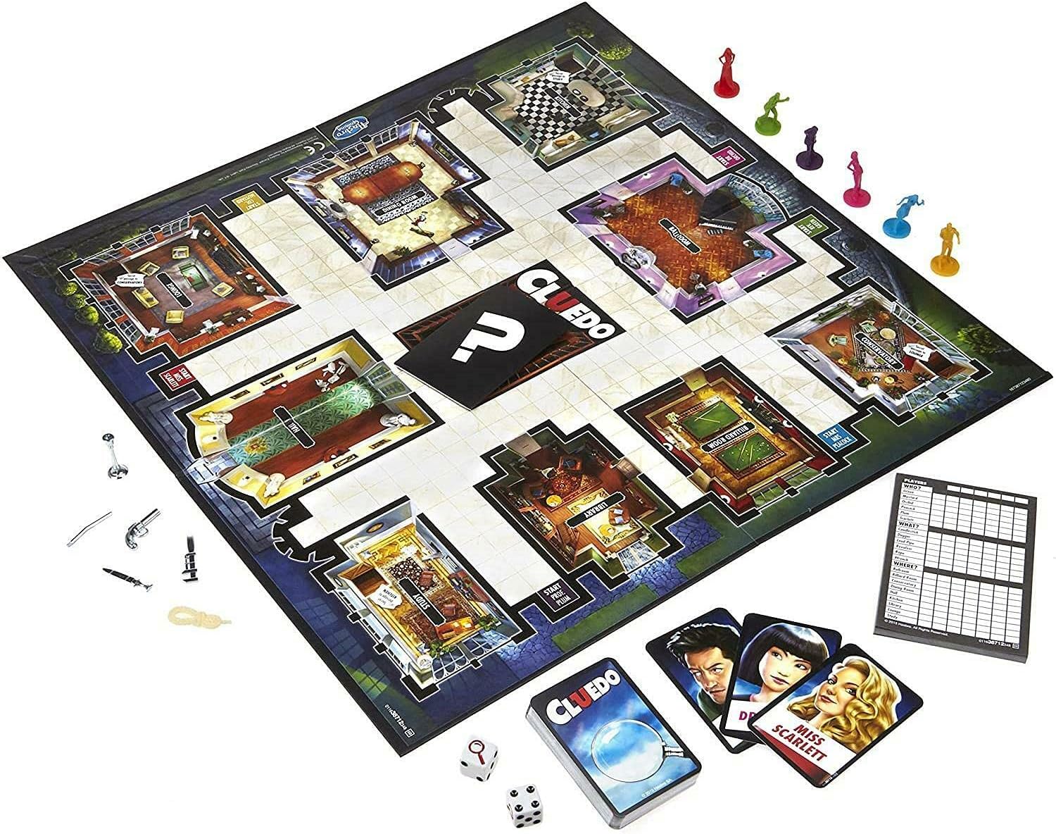 Hasbro Gaming Cluedo El Juego de Mesa Clásico de Misterio