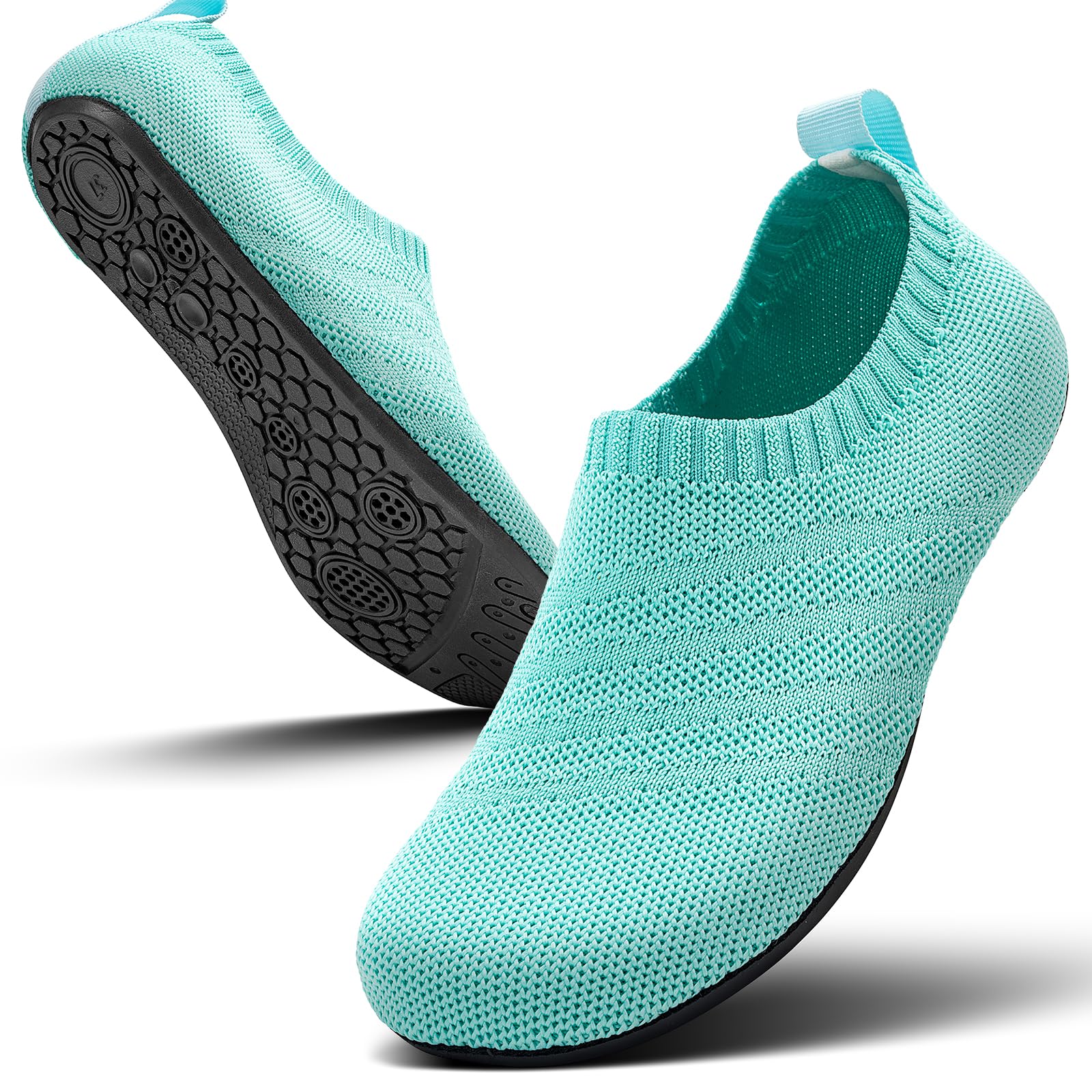 Sosenfer Hausschuhe Herren Damen Barfuss Schuhe Damen Rutschfest Slip on Slipper Flache Barfusshausschuh Home Kuschelige Pantoffel Geschlossen Unisex