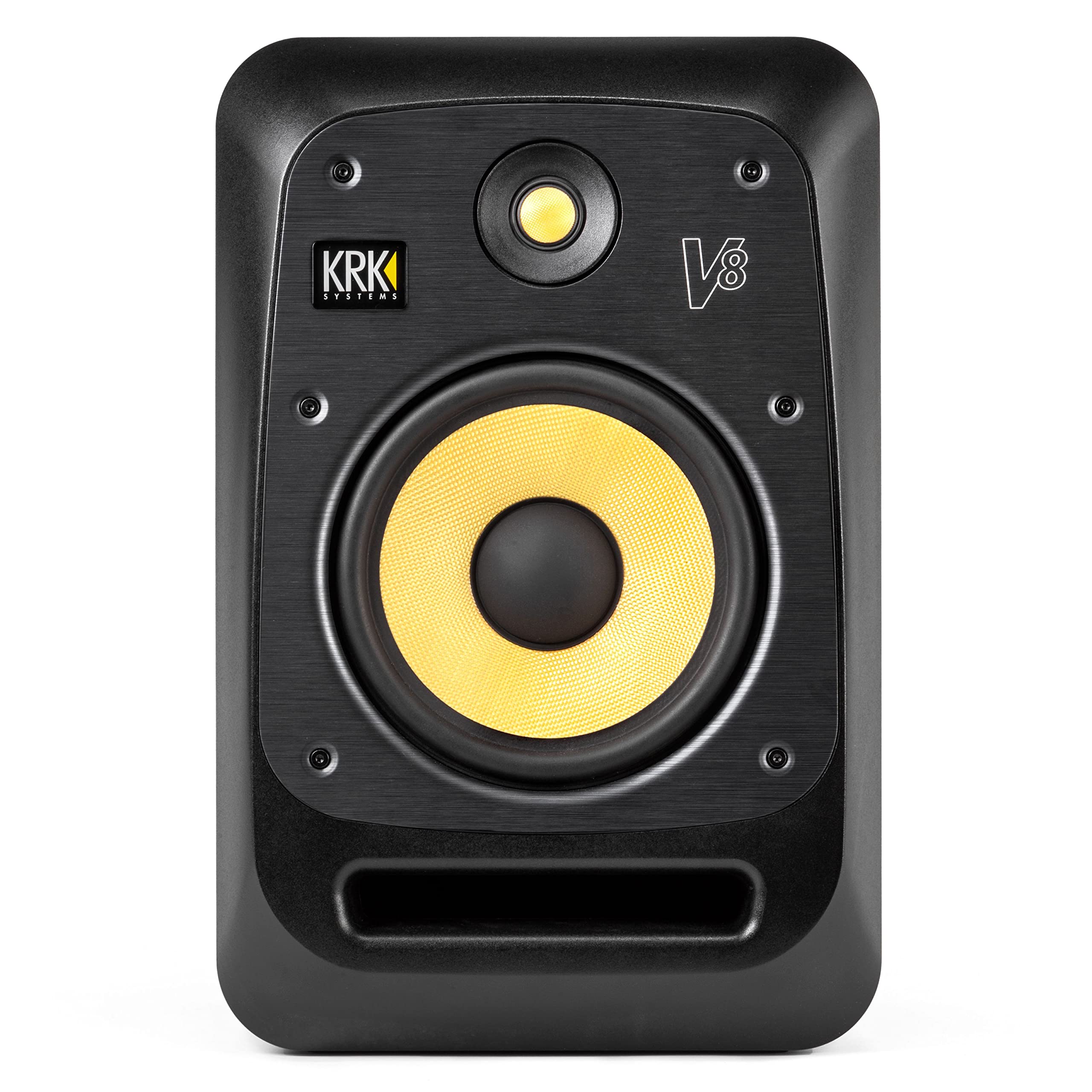 KRK V8 S4 Speaker 230 W Black, Yellow - Speakers (2-way, Wired, XLR, 230 W, 29-24000 Hz, Black, Yellow)