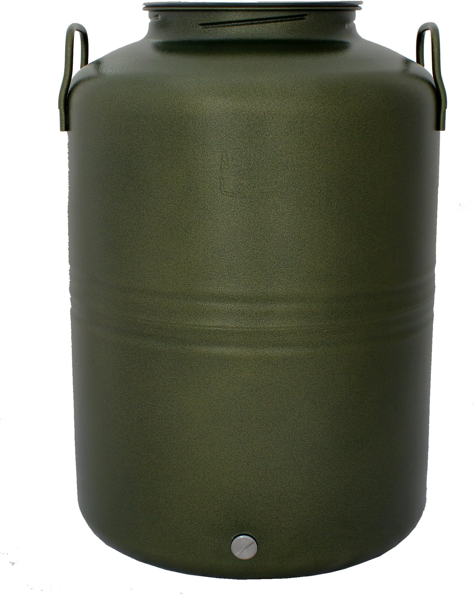 Stainless Steel Fusti with Lever Spigot, 50-Liter/13.2-Gallon, Green