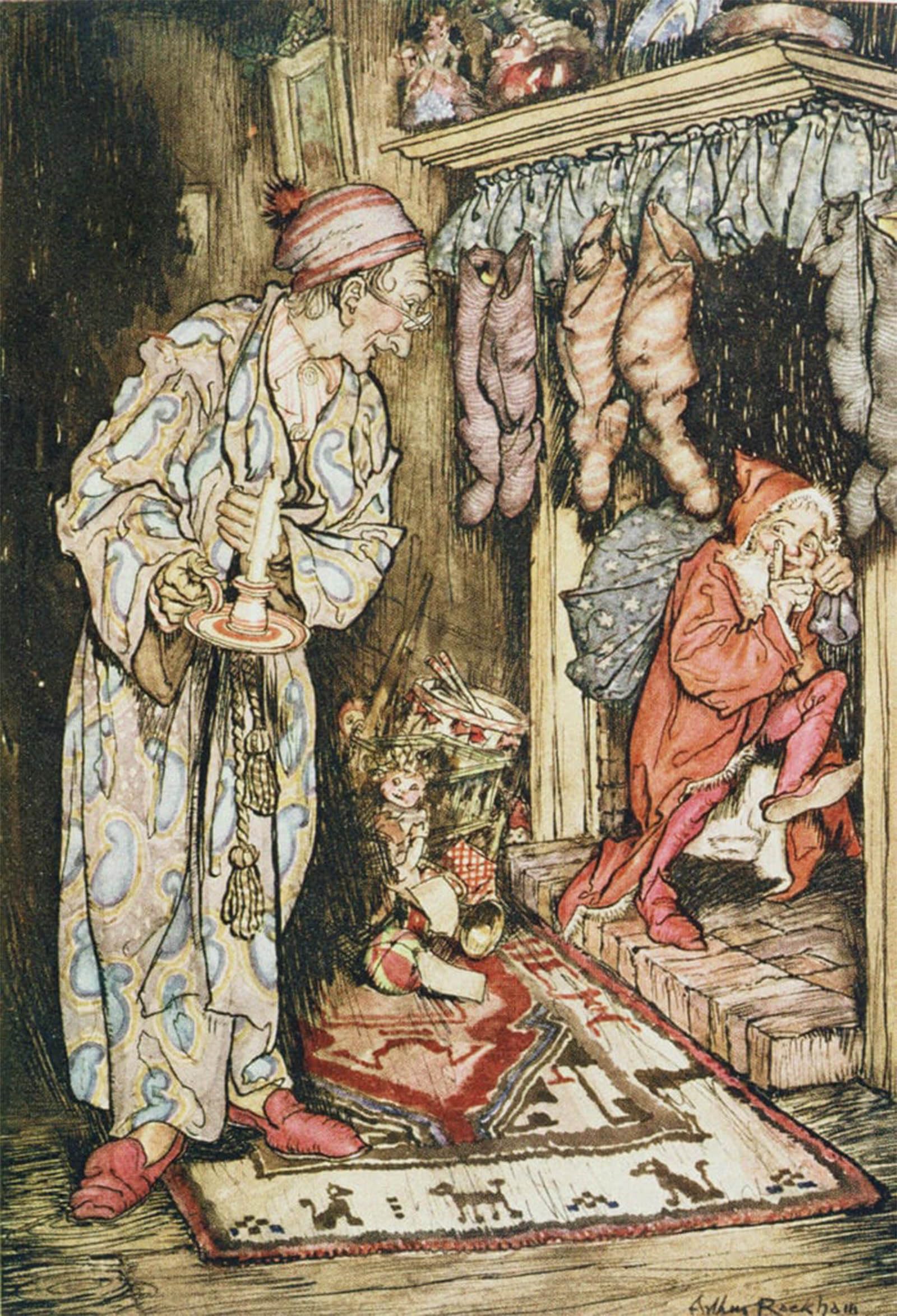 Tableau illustrations de Noël Arthur Rackham raviver la magie d'enfance - 5