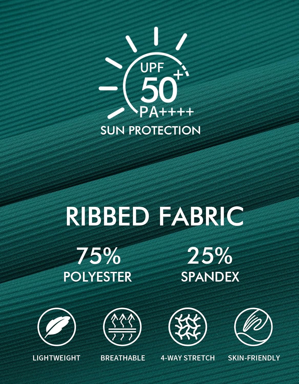 ANFILIA Scalloped Tankini Top Ribbed Bathing Suit Top Women Square Neckline Swimsuit Top - Image 6