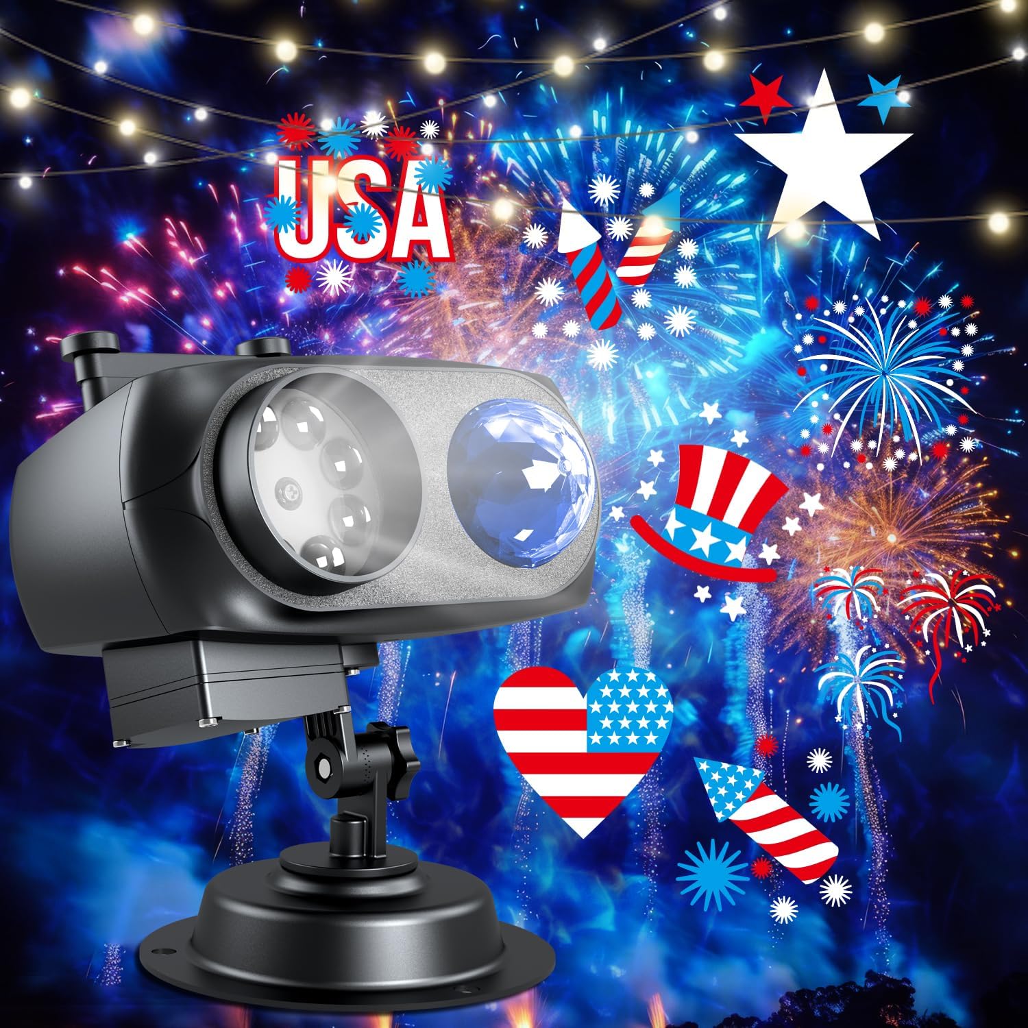 Christmas Halloween Projector Lights Outdoor, Holiday Projector for Yard Home Decor - Xmas Halloween Outdoor Projection Lights for Christmas Decor