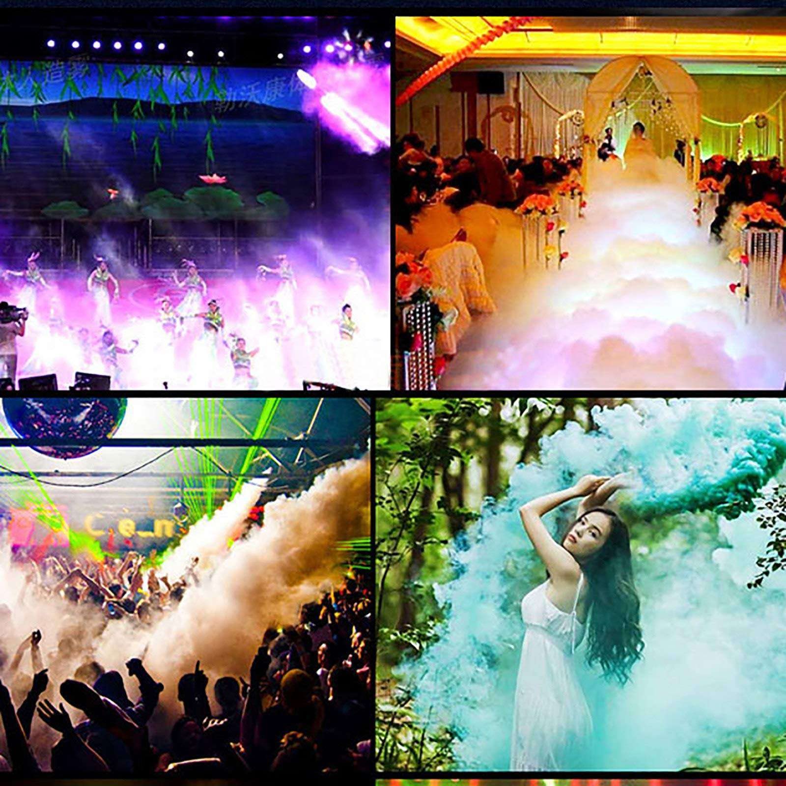 Janefer care CO2 Fog Machine Handheld LED CO2 Cannon Gun RGB Jet Machine Club Bar DJ Effets Fogger Fumée Pistolet Rouge Vert Bleu 3 Couleurs