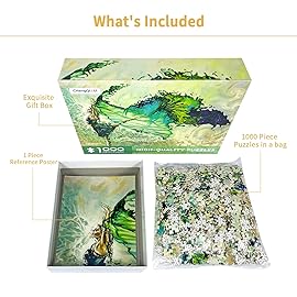 1000 Piece Puzzle for Adults, Ballet Dancer Puzzles Dancing Girl Oil Paintings Artworks Jigsaw Puzzles 1000 Pieces Intellectual Game Decompression Toys Teens Kids Gifts