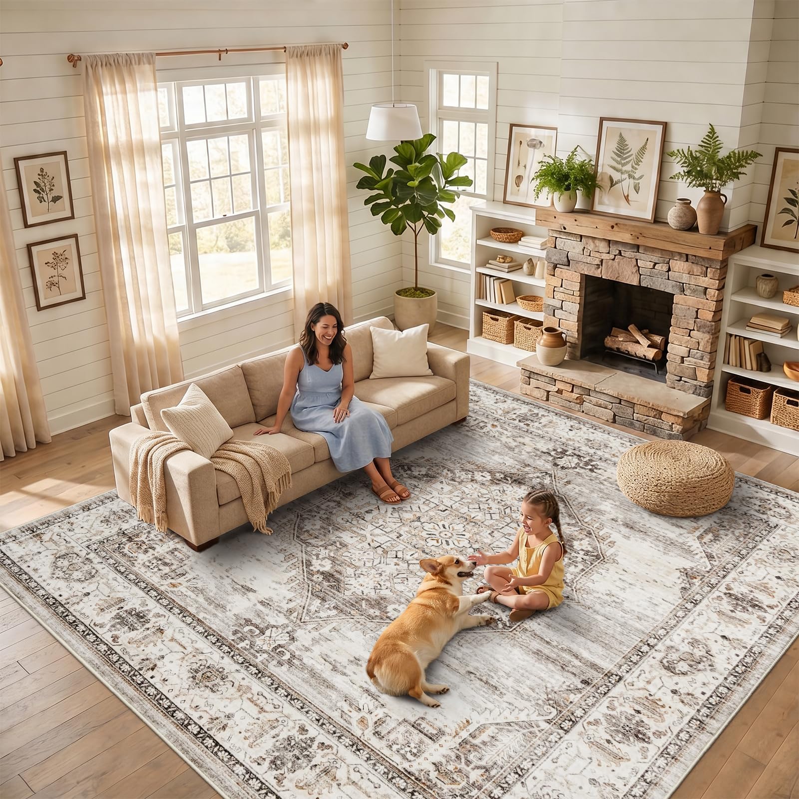 YOUFORTONG 12x12 Square Area Rug