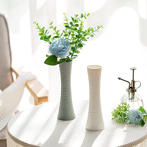 Miniatura 3 de Sziqiqi Juego de jarrones pequeños de cerámica decorativos, jarrón moderno para decoración del hogar, centros de mesa, centros de mesa, boda, sala